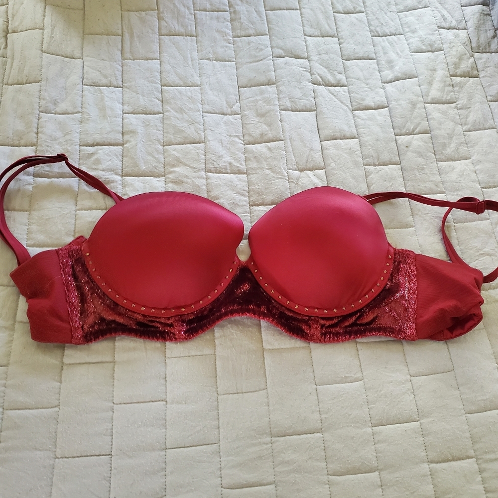 Burgundy Push Up Victoria's Secret Bra